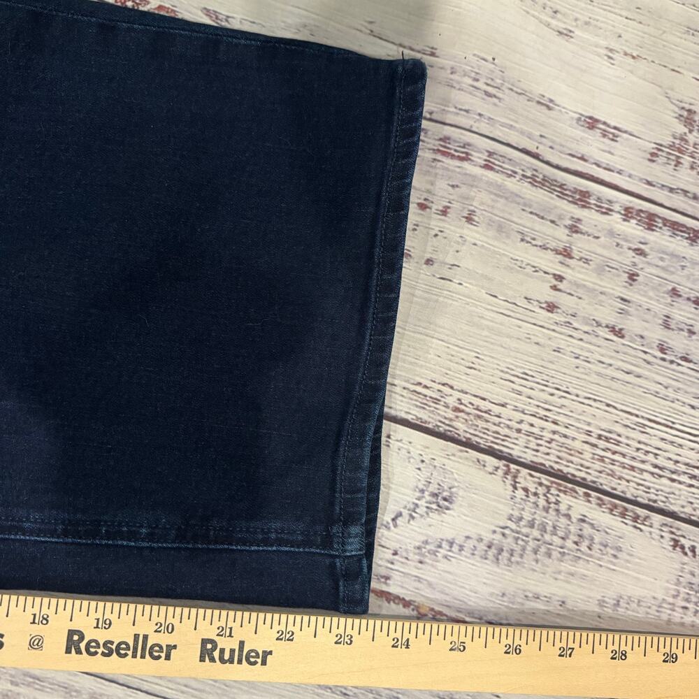 Quince Womens 33x24 Bella High Rise Patch Pocket Wide Leg Jeans Blue Cropped NWT - Picture 11 of 12